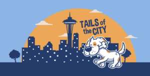 Tails of the city logo and illustration